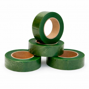 Bandă adezivă florală verde 2 cm
